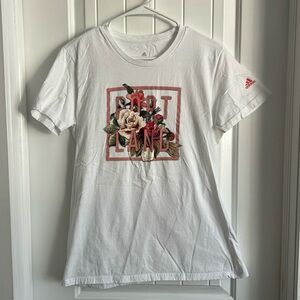 Women’s Adidas Portland Rose Logo Graphic T Size Large